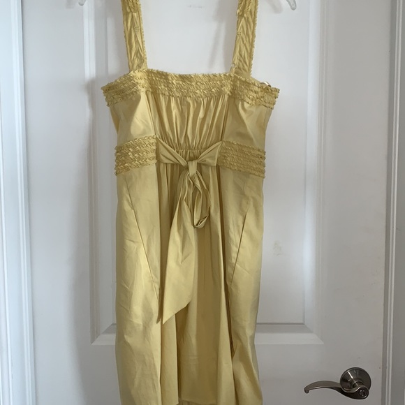 NWT BCBGMaxAzria Yummy Yellow Dress (XS) - Picture 7 of 11